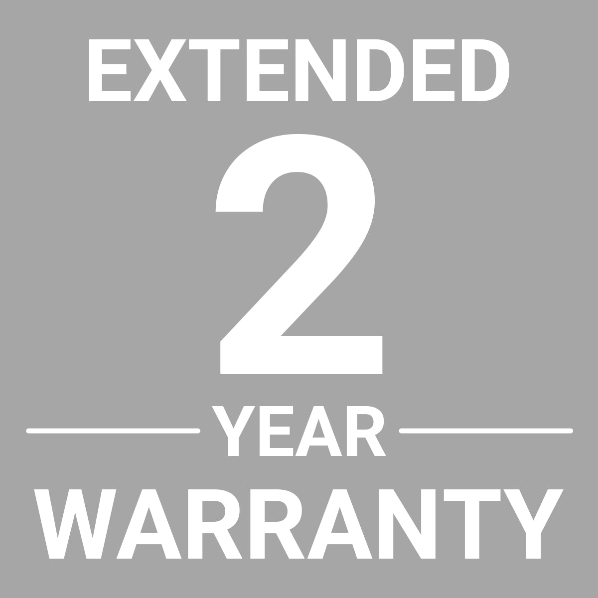 2-Year Extended Warranty text image representing added coverage for one light in the Essentials collection above $100