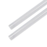Two frosted lens covers for 2x2 color and wattage selectable retrofit kit set shown on white background