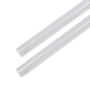 Two frosted lens covers for 2x2 color and wattage selectable retrofit kit set shown on white background