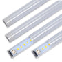 Frosted lens covers for 4x4 color and wattage selectable retrofit kits shown with LED strips beneath covers