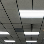 2x4 LED Troffer Retrofit installed in drop ceiling providing bright, efficient lighting for commercial spaces