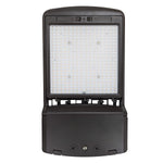 LED Shoebox Area Light featuring 3 CCT options with swappable optics and adjustable 300/250/200W settings