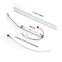 LED High Lumen Magnetic Retrofit Kit for 2x4 Troffer including two LED strips driver and connector accessories
