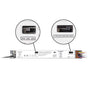 LED High Lumen Magnetic Retrofit Kit driver showing power and color temperature switch options for 2x4 troffer.