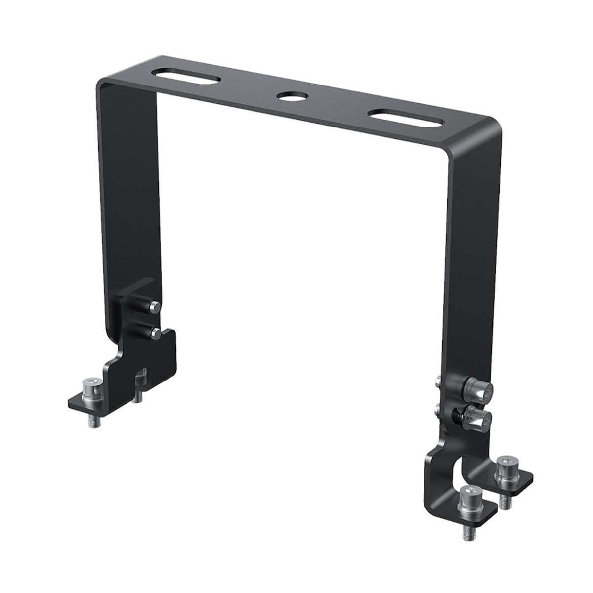 Adjustable Bracket for High Bay Fixture made of durable metal with bolts for secure mounting of LED high bay lights