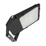 LUX LED Flood Light with durable black housing and adjustable mounting bracket for efficient commercial lighting applications