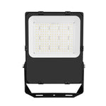 LUX LED Flood Light with black frame and multiple LED bulbs for bright, energy-efficient commercial lighting solutions