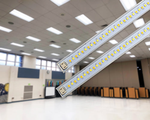 LED retrofit kit with magnetic strips