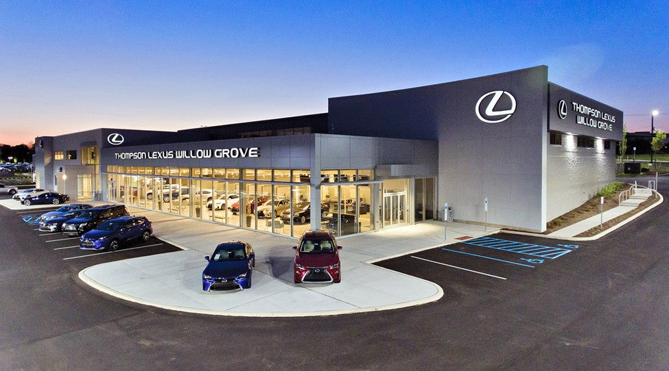 Thompson Lexus Willow Grove dealership LED retrofit lighting upgrade