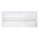 2x4 LED Troffer Retrofit with center basket design and light diffusing lens for commercial ceilings