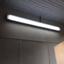 Brightly lit 8ft LED Tube 40W R17D Type B mounted on ceiling for efficient energy-saving illumination