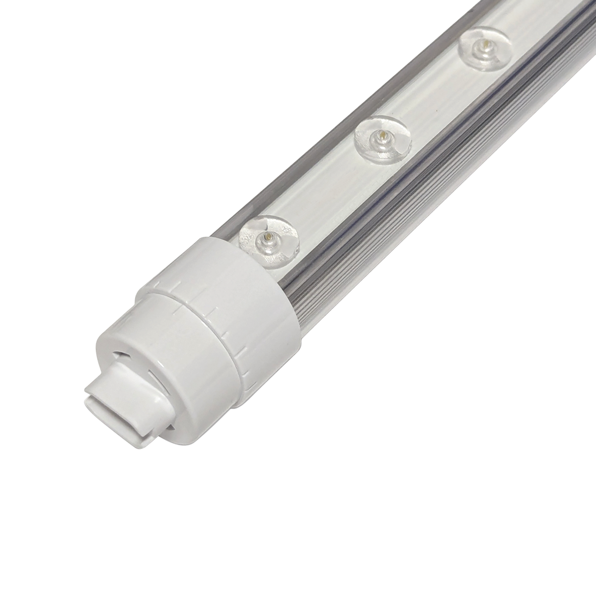 2ft LED Sign Tube Double Side 10W Type B with clear casing and double-end power design for easy install and bright light