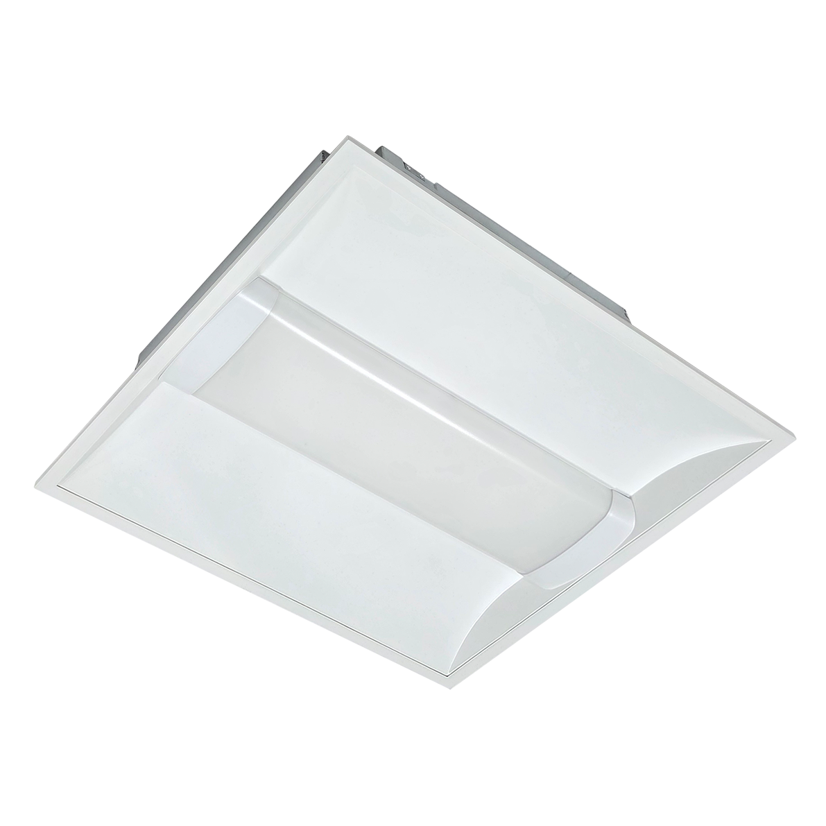 square-shaped, white LED troffer light