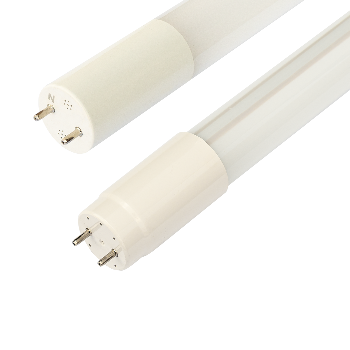 4ft LED Tube 14W Type B shown close-up with pins for direct wire ballast bypass retrofit lighting replacement