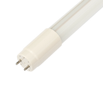 Close-up of a 4ft LED Tube 14W Type B light bulb with two-pin base for energy-efficient lighting retrofit projects