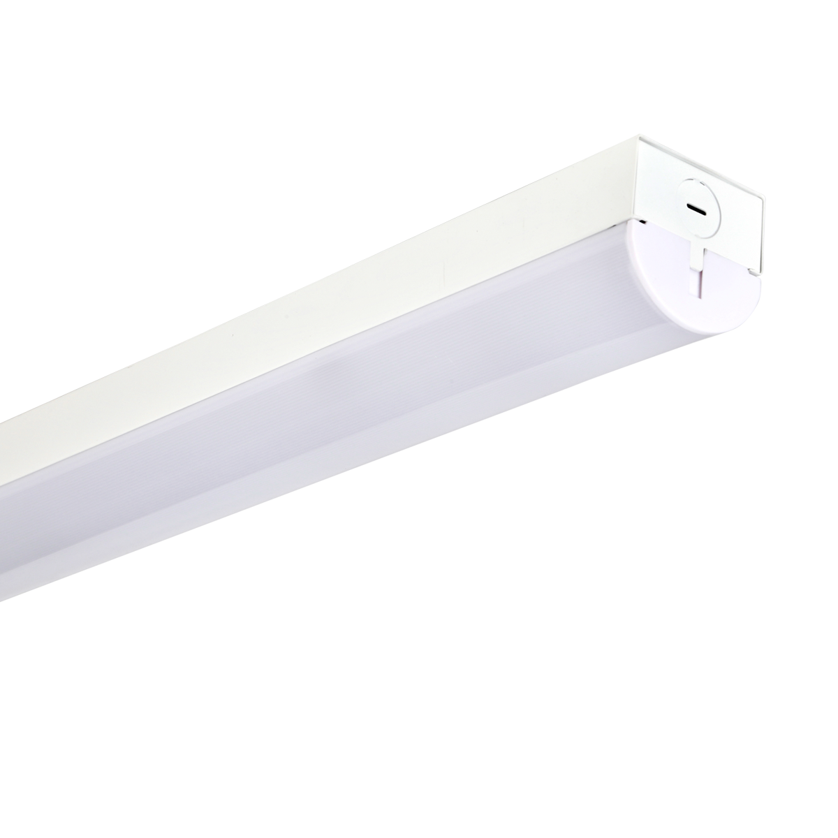 4ft LED Linear Strip Light linkable fixture in white with 3 CCT settings for customizable workspace lighting