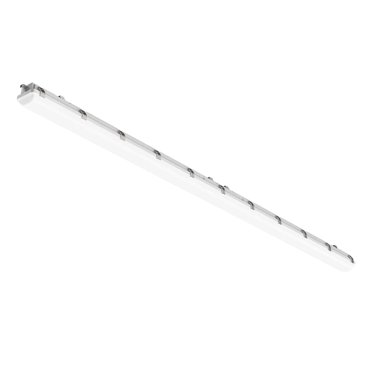 8ft LED Vapor Tight light fixture with tri-proof design, adjustable wattage and color temperature options.