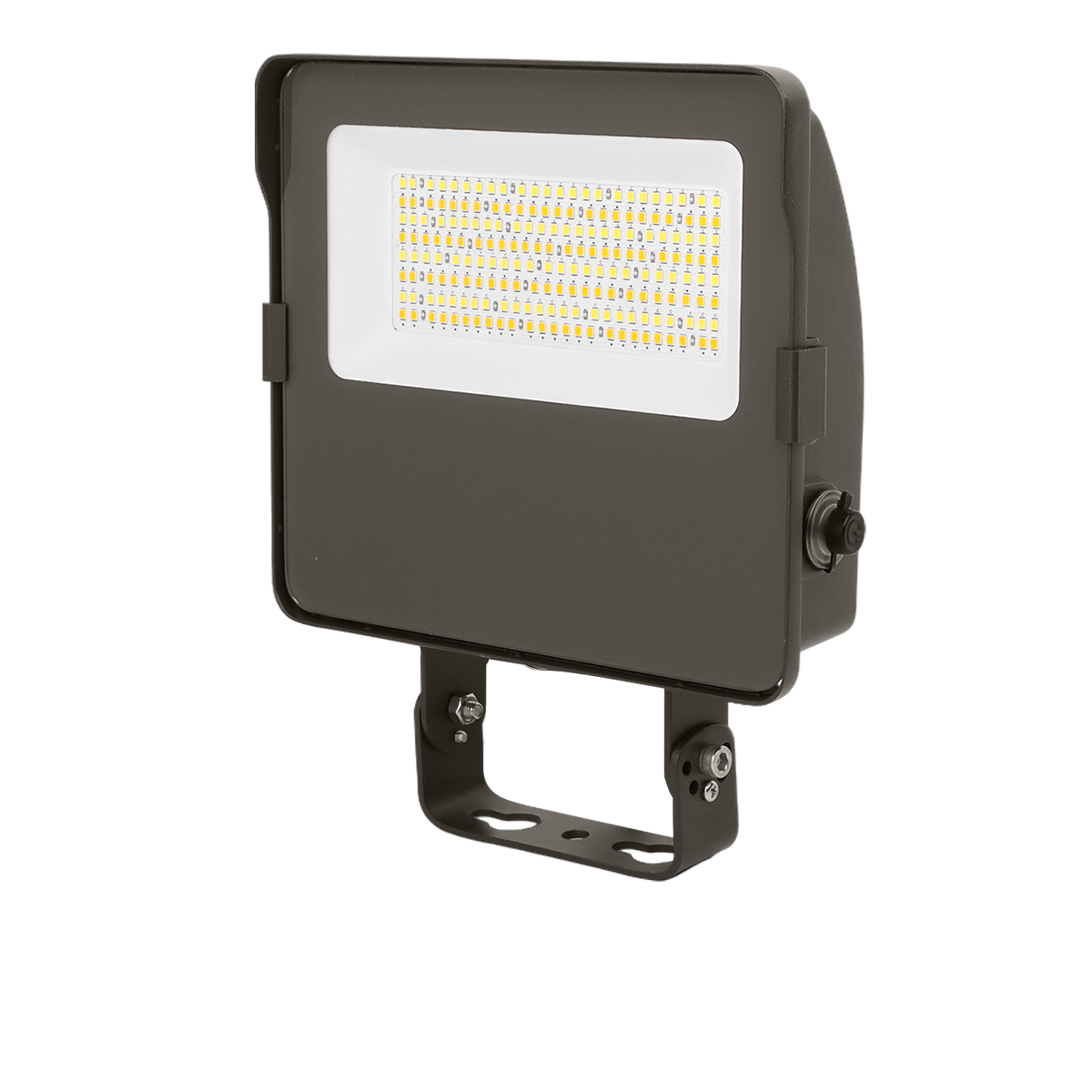 LED Flood Light w/Photocell - 3 CCT - 63/50/36W - with durable weather-resistant housing and adjustable brightness