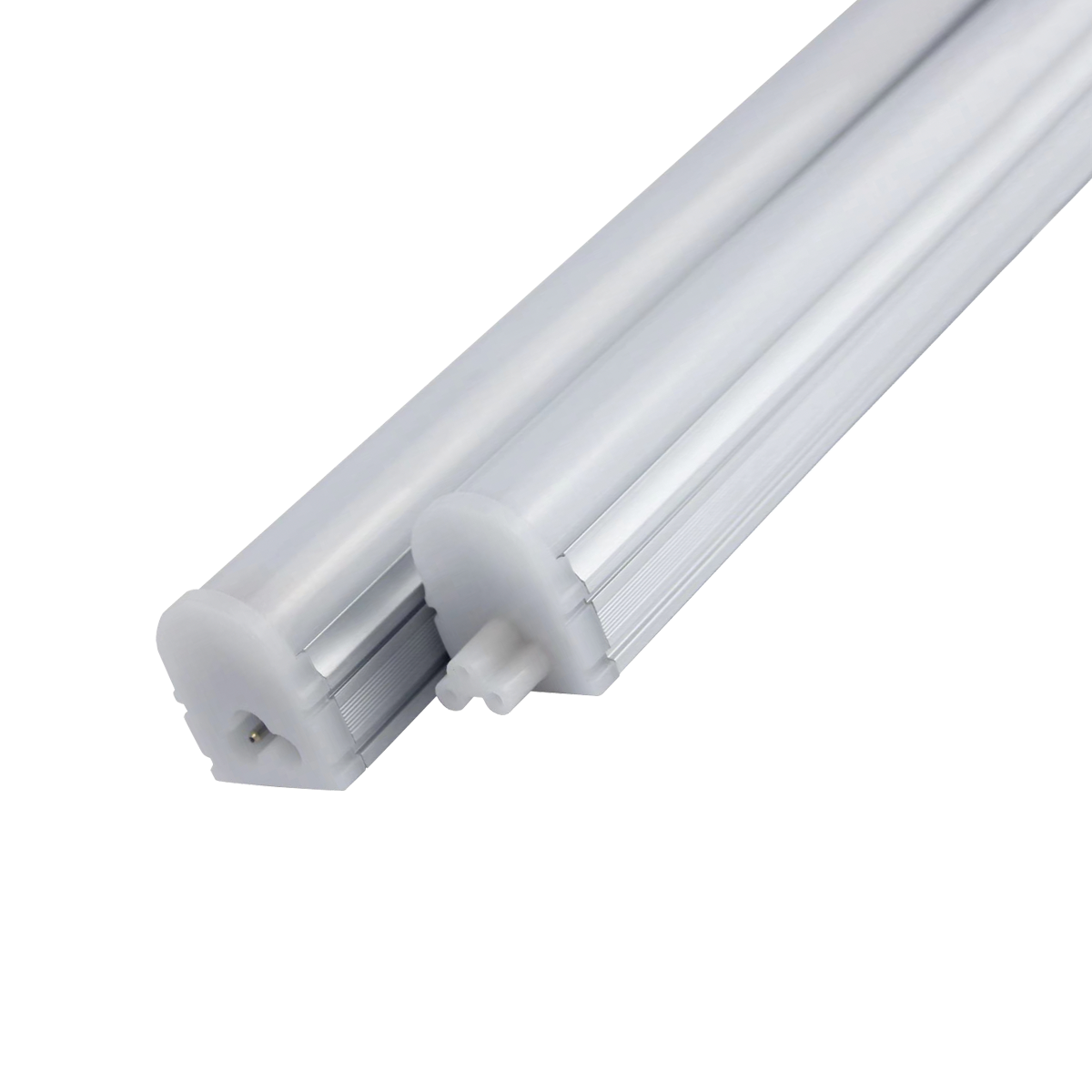 Close-up of 8ft LED Narrow Strip Light Linkable 60W showing the end caps and linking connectors for continuous lighting.
