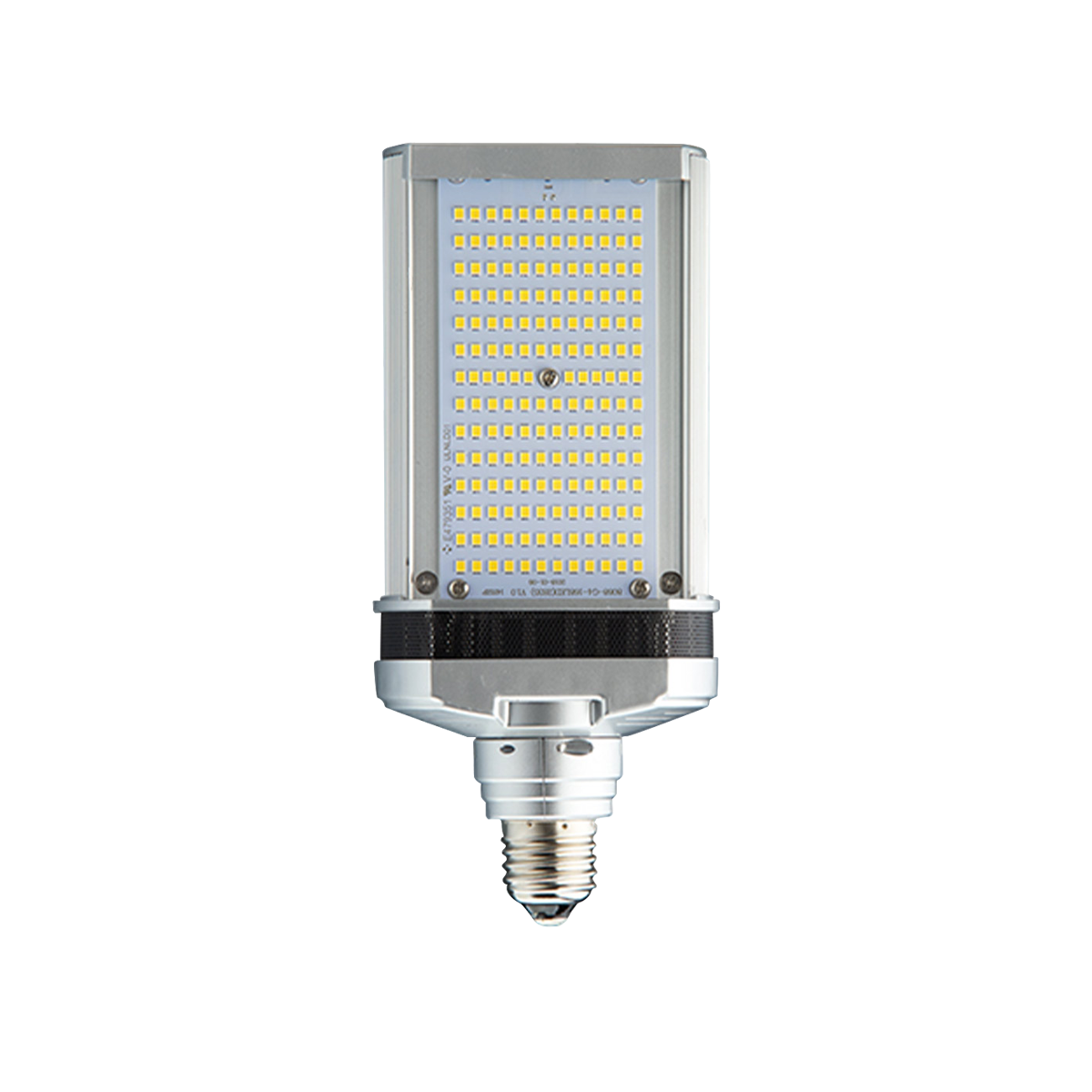 LED Shoebox Wall Pack Retrofit 3 CCT 50W with E26 base and flat panel unidirectional light design