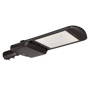LED Shoebox Area Light with adjustable color temperature and swappable Type 3 and Type 5 optics in dark finish