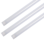 Three frosted lenses for LED Magnetic Retrofit Kit for 2x4 Parabolic Troffer compatible with screw mounting.