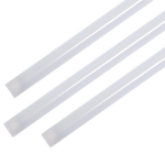 Three frosted lenses for LED Magnetic Retrofit Kit for 2x4 Parabolic Troffer compatible with screw mounting.