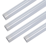 LED Magnetic Retrofit Kit for 2x8 or 1x8 Troffer with four 4ft light strips and frosted lenses shown.