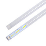 LED Magnetic Retrofit Kit strips for 2x8 or 1x8 troffers showing light strip and frosted lens cover