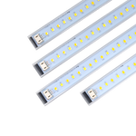 Close-up of LED light strips for LED Magnetic Retrofit Kit for 2x8 or 1x8 Troffer with quick-connect plugs