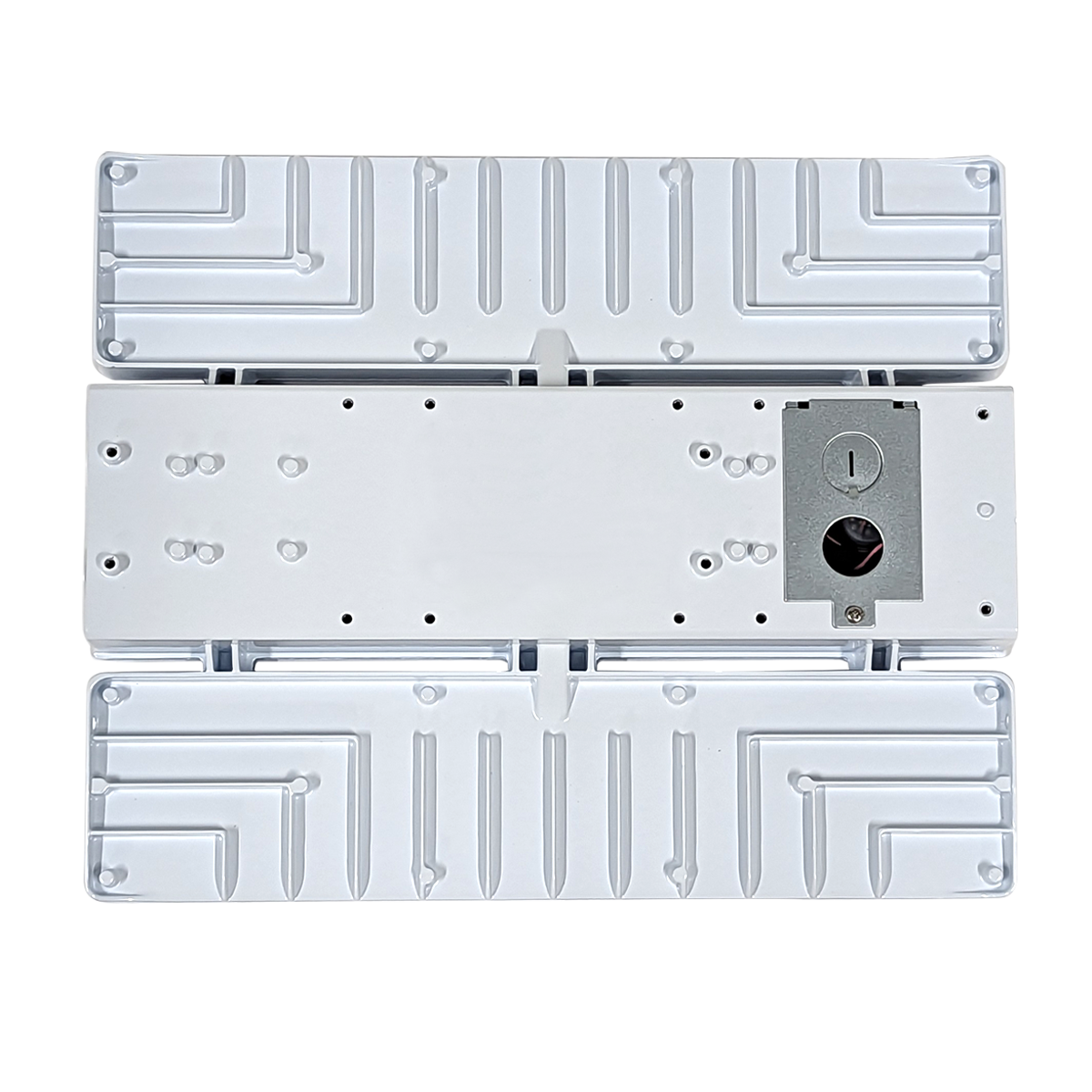 Top view of Linear LED High Bay – 2 CCT – 155/130/115W with die-cast aluminum housing and mounting bracket