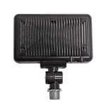 LED Flood Light RGBW 60W RAB X34 with adjustable bracket and durable black housing for versatile outdoor lighting