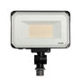LED Flood Light RGBW 60W RAB X34 with white high-reflectance coating and adjustable bracket for optimal lighting direction