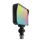 LED Flood Light RGBW 60W RAB X34 with adjustable bracket and multicolor lighting panel for versatile illumination